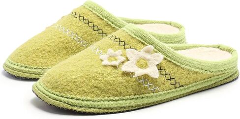 LE KAPMOZ Women's Boiled Wool House Slippers Breathable Sweat Free Clog Slip on Mule Indoor/Outdoor Slipper in Saudi Arabia