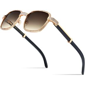 HEPIDEM 100% Really Buffalo Horn Luxury 720pcs Diamonds Buffs Sunglasses 7550180 in Kuwait