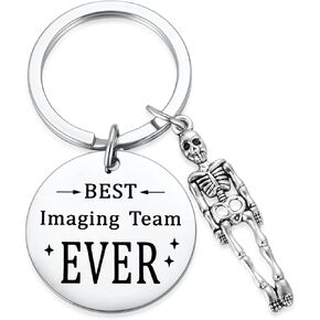 يوكودينوس سلسلة مفاتيح بعبارة Best Imaging Team Ever، هدايا تقدير لفني الأشعة السينية، هدية راد تيك لأسبوع السلامة بالرنين المغناطيسي، هدية تصوير مضحكة، صغيرة، ستانلس ستيل، غير معروف in Kuwait