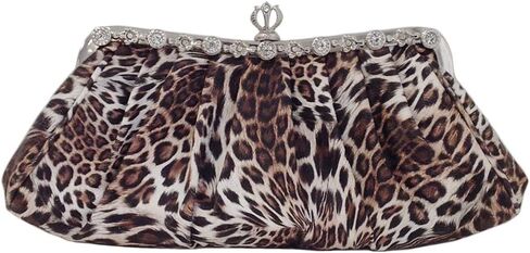 JNB Synthetic Leopard Print Clutch in Saudi Arabia