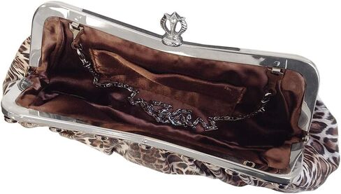 JNB Synthetic Leopard Print Clutch in Saudi Arabia