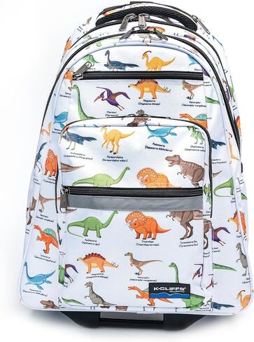 K-Cliffs Heavy Duty Rolling Backpack School Bookbag with Wheels Deluxe Wheeled Daypack in Saudi Arabia