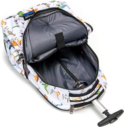 K-Cliffs Heavy Duty Rolling Backpack School Bookbag with Wheels Deluxe Wheeled Daypack in Saudi Arabia