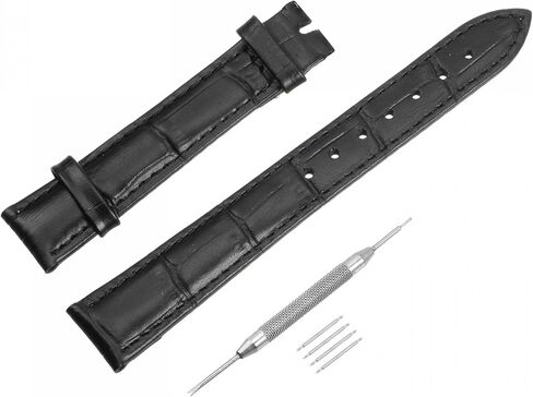 uxcell Leather Band Embossed Watch Strap with Bar Tool (without Buckle) in Saudi Arabia