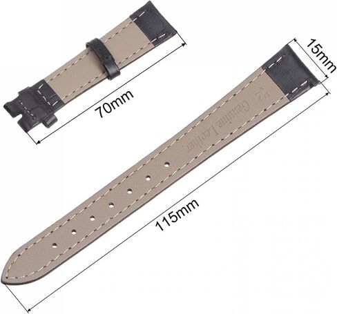 uxcell Leather Band Embossed Watch Strap with Bar Tool (without Buckle) in Saudi Arabia