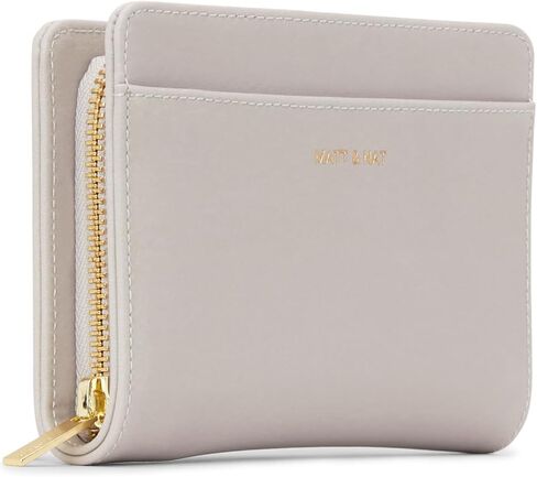 مات اند نات حقائب يد نباتية، محفظة اكورديون صغيرة من ويبر، لؤلؤي (رمادي) - محافظ وحقائب مصممة، لم يتم اختبارها على الحيوانات in Kuwait