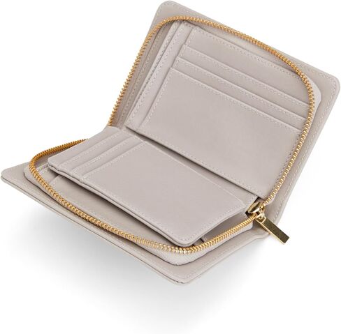 مات اند نات حقائب يد نباتية، محفظة اكورديون صغيرة من ويبر، لؤلؤي (رمادي) - محافظ وحقائب مصممة، لم يتم اختبارها على الحيوانات in Kuwait