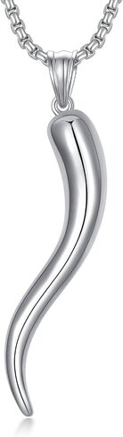 Seiyang Italian Horn Necklace 925 Sterling Silver Italian Amulet Pendant Italian Amulet Gift for Men Women (with Gift Box) in Saudi Arabia