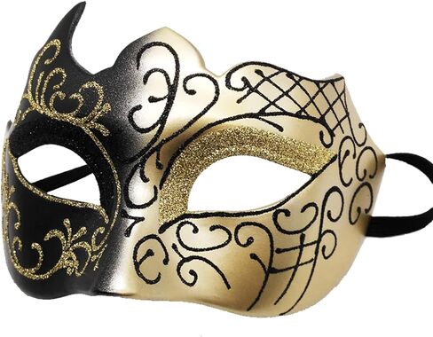 Masquerade Mask Novelty Deluxe Steampunk Phantom Mechanical Venetian Mask for Halloween Costume Party Mardi Gras Ball in Kuwait