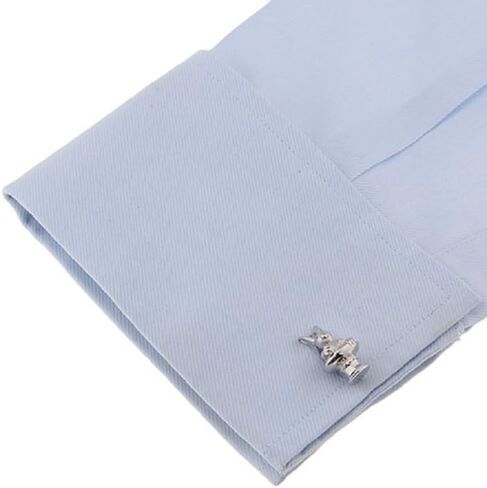 MRCUFF Magician Rabbit Out of a Hat Magic Pair Cufflinks in a Presentation Gift Box & Polishing Cloth in Saudi Arabia