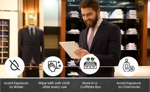 مجموعة أزرار الأكمام الماسونية الماسونية وأزرار الأكمام الرسمية من Trendy Zone 21، مجموعة أزرار أكمام مربعة لقميص السهرة، تأتي في صندوق هدايا مخملي in Kuwait