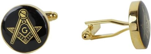مجموعة أزرار الأكمام الماسونية الماسونية وأزرار الأكمام الرسمية من Trendy Zone 21، مجموعة أزرار أكمام مربعة لقميص السهرة، تأتي في صندوق هدايا مخملي in Kuwait