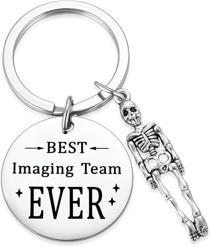يوكودينوس سلسلة مفاتيح بعبارة Best Imaging Team Ever، هدايا تقدير لفني الأشعة السينية، هدية راد تيك لأسبوع السلامة بالرنين المغناطيسي، هدية تصوير مضحكة، صغيرة، ستانلس ستيل، غير معروف in Kuwait