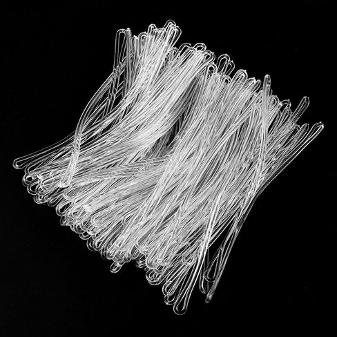 USUNQE 100 PCS 6.75 Inches Clear Plastic Travel Luggage Tag Loops Straps for Bag Luggage ID Tag in Saudi Arabia