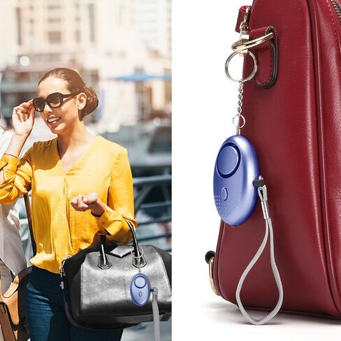 Keychain Set for Women and Girls with Personal Safety Alarm, Wristlet, Lipstick holder, Portable Keychain Accessories Set.… in Saudi Arabia