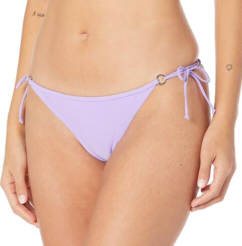 Body Glove Women's Standard Smoothies Brasilia Solid Tie Side Cheeky Bikini Bottom Swimsuit, Akebi, X-Small in Saudi Arabia