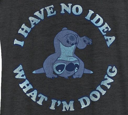 Disney Women's Lilo & Stitch No Idea Tri-Blend Racerback Layering Tank in Saudi Arabia