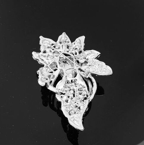 دبوس بروش على الموضة للسيدات من كريستال نمساوي مزين بالزهور in Kuwait