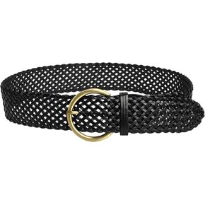 ICGSUQR Women's Braided 2Inch Wide Leather Waist Belts for Women Dress Waistbands Corsets Woven Belt in Kuwait