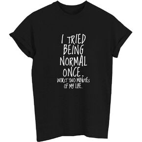 MIMOORN Women Fashion Summer Funny Printed Casual Graphic T-Shirts