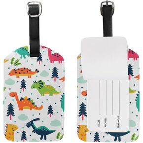 Cooper Girl Cute Cats Luggage Tag Travel ID Label Leather for Baggage Suitcase 1 Piece
