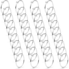 Ftovosyo 36 قطعة 22 جرام من الفولاذ الجراحي المرفق بخرزة الأنف حلقات الزنمة الغضروف الحلزوني الحلقي الحاجز الدائري ثقب المجوهرات للرجال والنساء in Kuwait