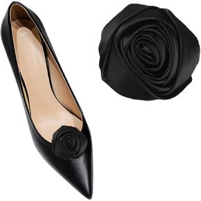 Elegant Detachable Shoe Flower Rose Flower Shoe Clips Silk DIY Shoe Embellishment for High Heels Accessories 1 Pair