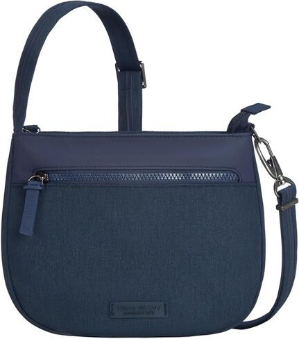 Travelon Metro Anti-Theft Saddle Crossbody, Navy Heather in Saudi Arabia