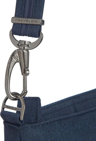 Travelon Metro Anti-Theft Saddle Crossbody, Navy Heather in Saudi Arabia