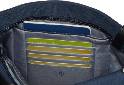 Travelon Metro Anti-Theft Saddle Crossbody, Navy Heather in Saudi Arabia