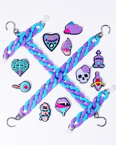 COYWX Horror Shoe Charm Goth croc charms Purple Skull Halloween Charm for Girls Men Women in Saudi Arabia