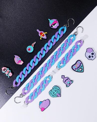 COYWX Horror Shoe Charm Goth croc charms Purple Skull Halloween Charm for Girls Men Women in Saudi Arabia