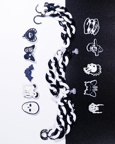 COYWX Horror Shoe Charm Goth croc charms Purple Skull Halloween Charm for Girls Men Women in Saudi Arabia