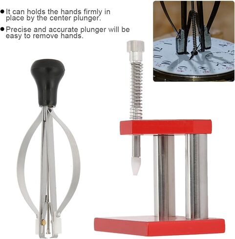 LEEZAD Watch Repair Tool, Alloy Steel Red Watch Hand Plunger Puller Remover Hand Set Fitter Professional for Watch Repair, Watch Making in Kuwait