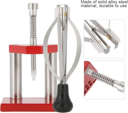 LEEZAD Watch Repair Tool, Alloy Steel Red Watch Hand Plunger Puller Remover Hand Set Fitter Professional for Watch Repair, Watch Making in Kuwait