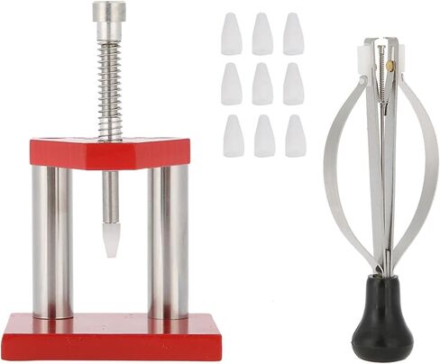 LEEZAD Watch Repair Tool, Alloy Steel Red Watch Hand Plunger Puller Remover Hand Set Fitter Professional for Watch Repair, Watch Making in Kuwait