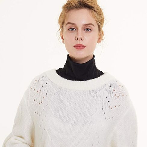 Shinywear Fake Turtleneck Dickies for Women, Detachable Turtleneck Collar,Half Mock Turtlenecks,Cotton in Saudi Arabia