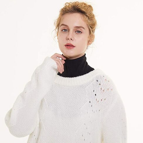 Shinywear Fake Turtleneck Dickies for Women, Detachable Turtleneck Collar,Half Mock Turtlenecks,Cotton in Saudi Arabia