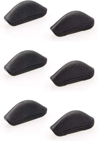 NicelyFit Black Rubber Nose Pads Pieces Buds fit Oakley Crosslink Glass Eyeglasss Frames Regular Euro Size in Saudi Arabia