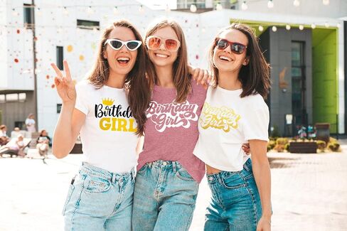 Birthday Shirts Women Cute Birthday Girl Graphic Shirts Birthday Squad Short Sleeve Casual Birthday Gift Tee Tops in Saudi Arabia