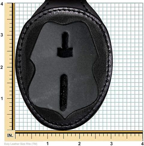 Baltimore Police Recessed Badge Wallet (Cutout PF135, 3.35 inches tall) in Saudi Arabia