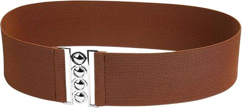Modeway women's wide elastic waist belt ladies fashion stretch costume belts for women dresses in Kuwait