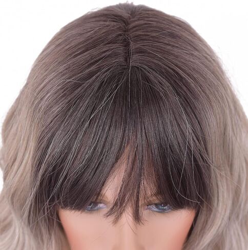 LANOVA Short Curly Orange Wigs with Bangs, Synthetic Hair Wob Haircut, Loose Curly Cosplay Wigs for Cosplay, Halloween Wig, Christmas Wig 10 inch LANOVA-134-10 in Saudi Arabia