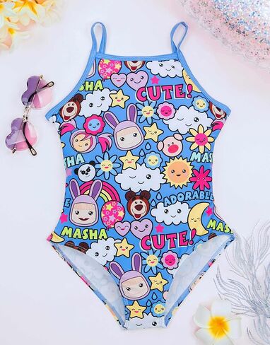 ماشا والدب بدلة سباحة لطيفة للفتيات من قطعة واحدة in Kuwait