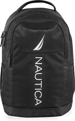 NAUTICA Backpack, Black, 18" in Saudi Arabia