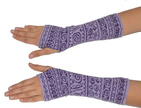 Invisible World Women's Alpaca Wool Fingerless Gloves Texting Typing Chimu in Kuwait