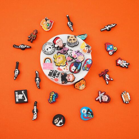 سحر الأحذية سحر الرعب فيلم الرعب زخرفة الأحذية سحر دبابيس زينة للأحذية / الصنادل / شرائح الفقاعات للأولاد والبنات هدايا عيد الميلاد in Kuwait