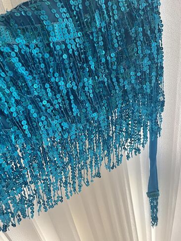 Belly Dance Hip Scarf Sequin Tassel Skirt Wrap in Saudi Arabia