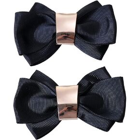 Douqu Women High Heel Fashion Bow Shoe Clips Decoration Jewelry Charms Pair