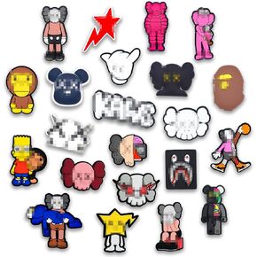 vszyxco Ape Croc Charms Bathing XX Bear 22PCS Shoes Charm for Croc PVC Clog Pins Shoe Charms Accessories Birthday Party Favors in Kuwait